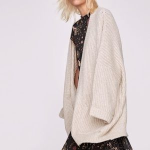 Zara chunky knit Oversized Cardigan/Open Coat